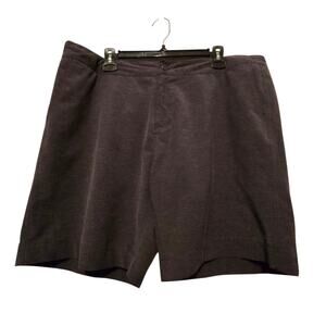 Faherty All Day Shorts Mens 38 Gray Brown Drawstring Stretch Casual 8” Inseam